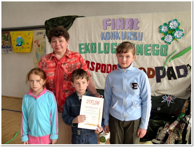 Rok 2006 - Podsumowanie powiatowego konkursu ekologicznego:zagospodaruj odpady