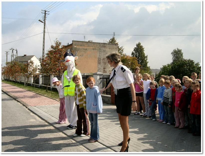 Rok 2006 - Kozioek uczy przepisw ruchu drogowego