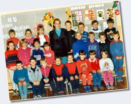 (1/3): Rok 1992 - klasa I z panią Ewą Ślęzak