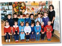 (11/11): Rok 1993 - oddział przedszkolny z panią Marią Grabiec