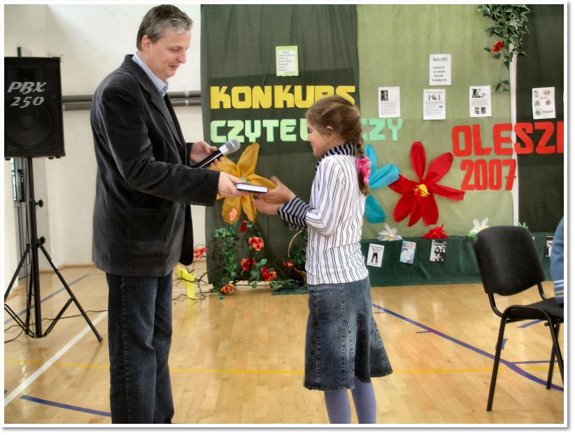 Rok 2007 - Gminny Konkurs Czytelniczy